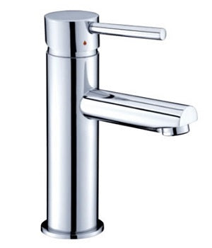 Round Basin Mixer Straight Spout