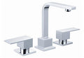 Square Basin Tap Set – Chrome, 3-Piece
