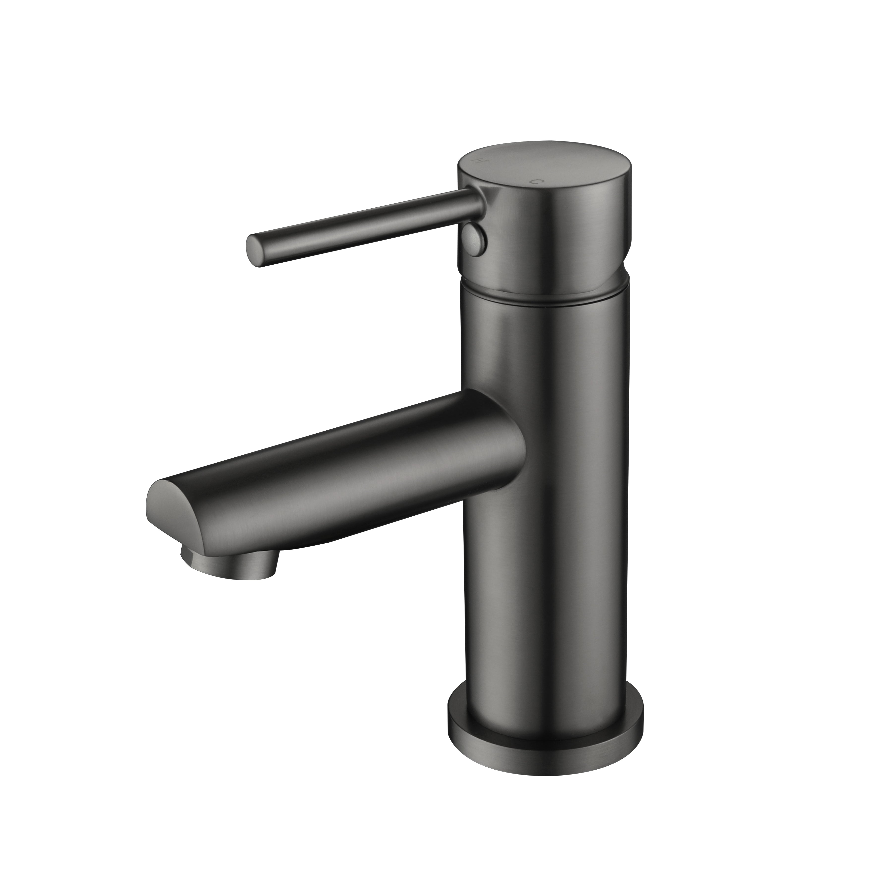 Round Basin Mixer Straight Spout