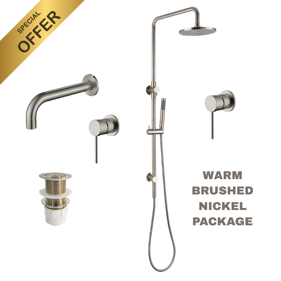Bundle Offer - Warm Brushed Nickel Tapware Package