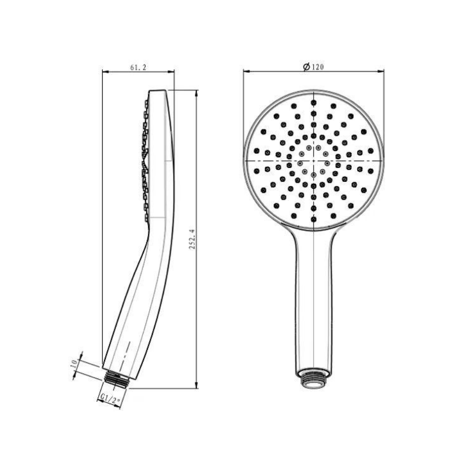 YSD – Single Function Shower Handpiece