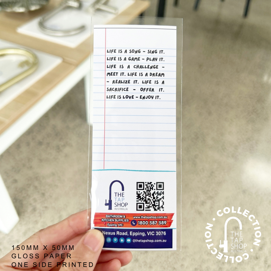 The Tap Shop Merchandise - Bookmark
