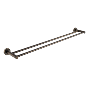 Round Double Towel Rail 600mm