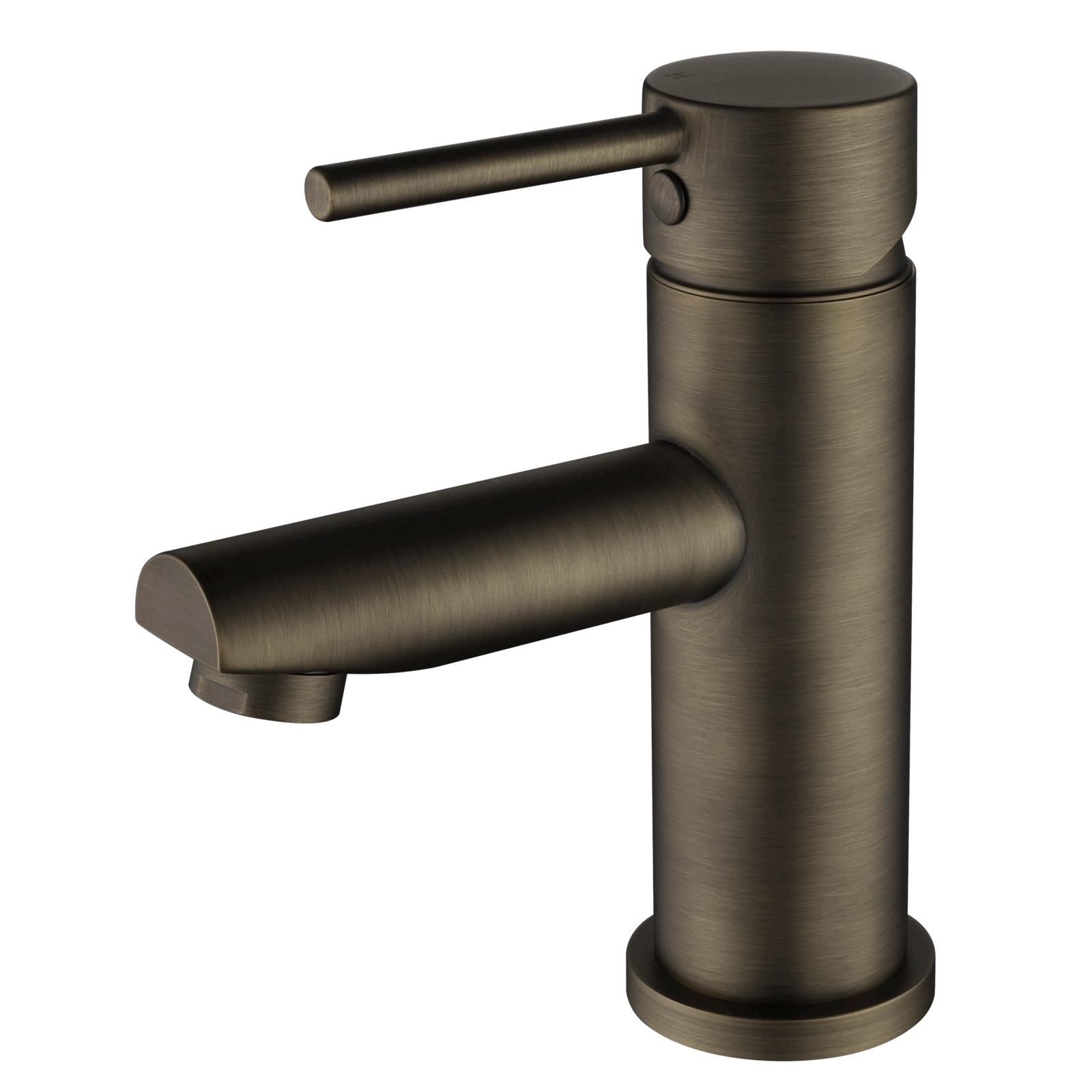 Round Basin Mixer Straight Spout