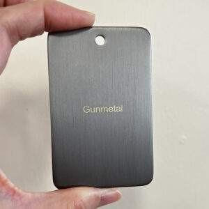 Gunmetal sample disc