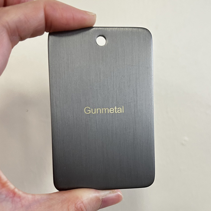 Gunmetal sample disc