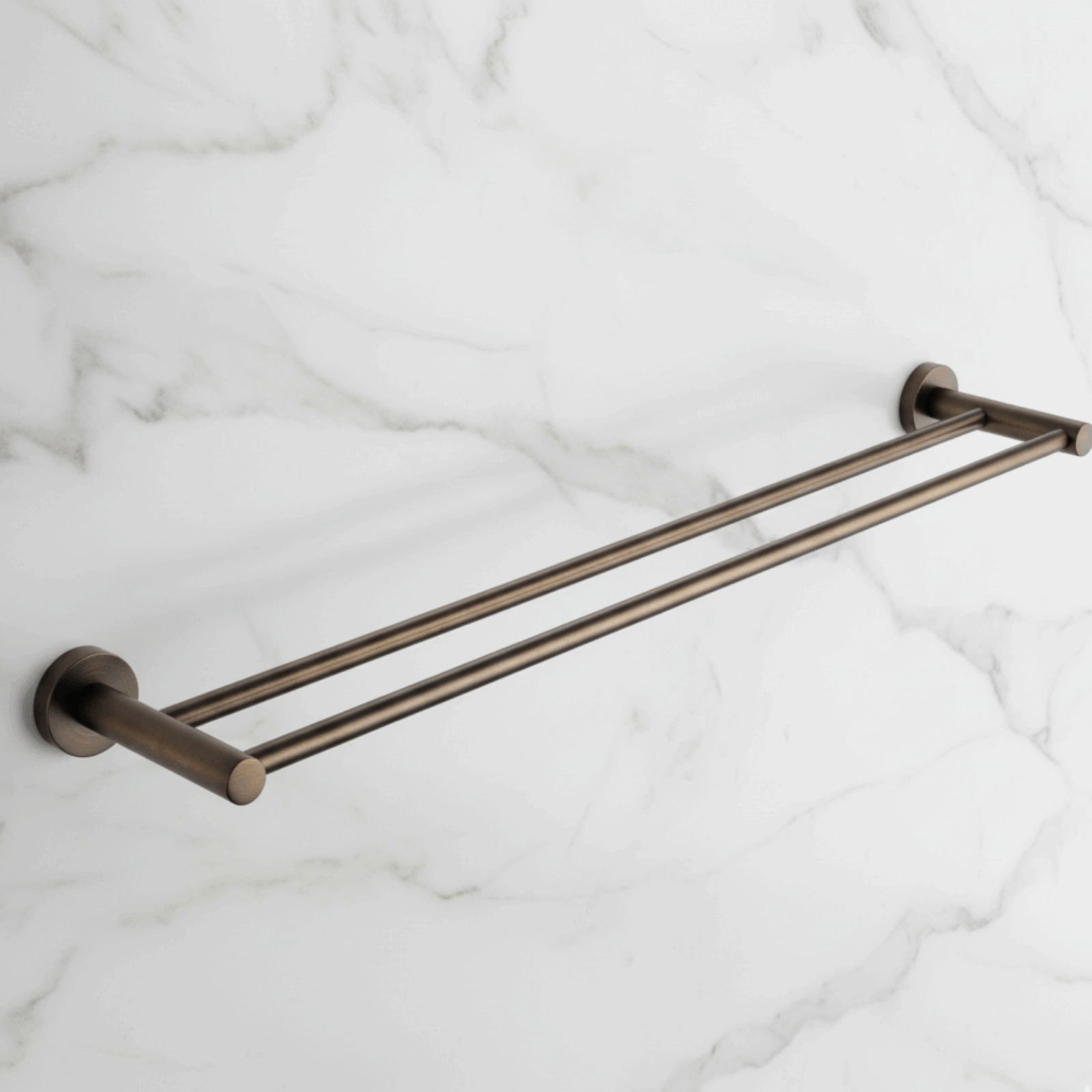 Round Double Towel Rail